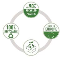 Tijdschriftcassette Leitz recycle A4 zwart | 6 stuks - thumbnail