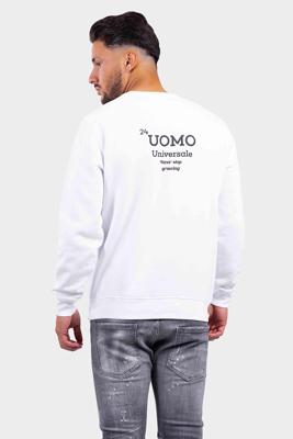 24 Uomo Universale Sweater Heren Wit - Maat XS - Kleur: Wit | Soccerfanshop