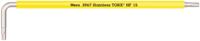 Wera 3967 SXL HF TORX® Stiftsleutel Multicolour met vasthoudfunctie, lang, RVS, TX 15 x 123 mm - 05022683001 - thumbnail