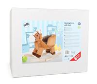 Small Foot houten schommelpaard bruin met zitje en geluid - thumbnail