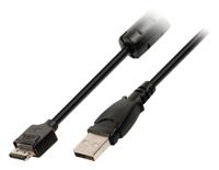 Valueline VLCP60806B20 Camera Data Kabel Usb 2.0 A Male - 12p Canon Connector Male 2,00 M Zwart - thumbnail