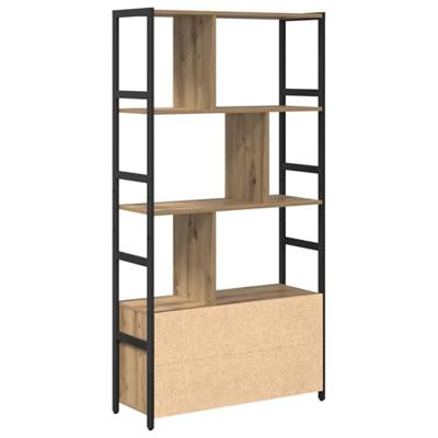 Boekenkast artisanaal eikenkleurig 80 x 30 x 155,5 cm Boekenkast artisanaal eikenkleurig 80 x 30 x 155,5 cm