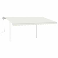 Luifelpaalset 450x245 cm ijzer wit - thumbnail