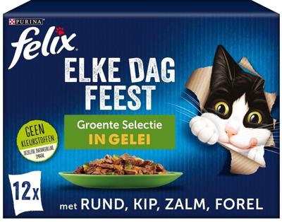 Pch edf groente gel 12p 85g Felix - Felix Pch edf groente gel 12p 85g Felix - Felix