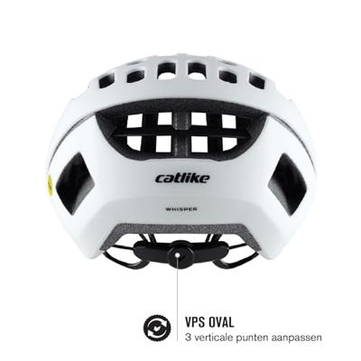 Buzaglo Catlike racehelm whisper ii maat m glans wit