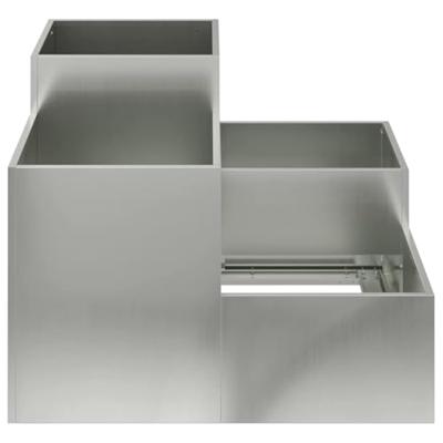 VidaXL Tuin bloempot zilver 100 x 100 x 60 cm gegalvaniseerd staal VidaXL Tuin bloempot zilver 100 x 100 x 60 cm gegalvaniseerd staal