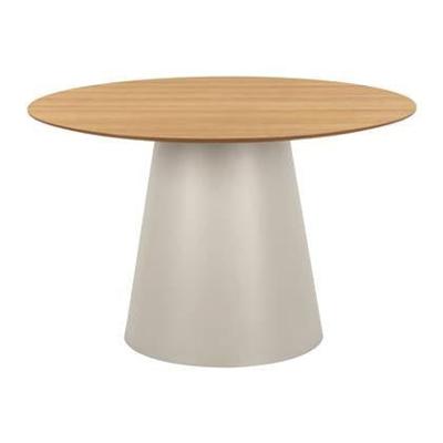 Bendt Ronde Eettafel 'Anemone' Eiken, 120cm, kleur Grijs