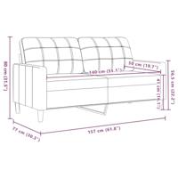 Tweezitsbank 140 cm fluweel donkergroen - thumbnail