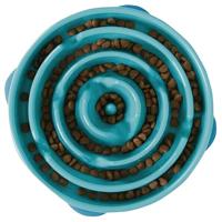VOERBAK SLO-BOWL FEEDER DROP TEAL LICHTBLAUW 29X29X7 CM - thumbnail