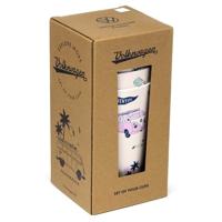 VW T1 Volkswagen Busje Explore Set 4 RPET Duurzame Picknick Bekers 450ml - thumbnail