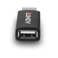 Lindy USB 2.0 Type A naar A Data Blocker met Batterij Opladen 1.2 - thumbnail