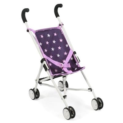 Mini-Poppenbuggy Roma - Stars Lila