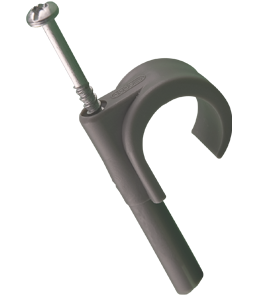 Mepac plugclip schroef 16/19mm grijs