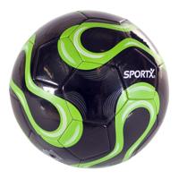 Voetbal zwart/groen Ø21cm 330-350gr - thumbnail