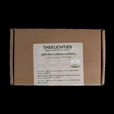 Soylites Natural Theelichtjes - 100% koolzaadwas Soylites Natural Theelichtjes - 100% koolzaadwas