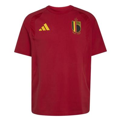 adidas België Tiro Tech T-Shirt 2026-2028 Rood Geel adidas België Tiro Tech T-Shirt 2026-2028 Rood Geel