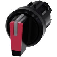 Siemens 3SU10022BL200AA0 3SU1002-2BL20-0AA0 Knevelschakelaar Kunststof frontring, Verlicht Knevel Zwart, Rood 2 x 45 ° 1 stuk(s) - thumbnail