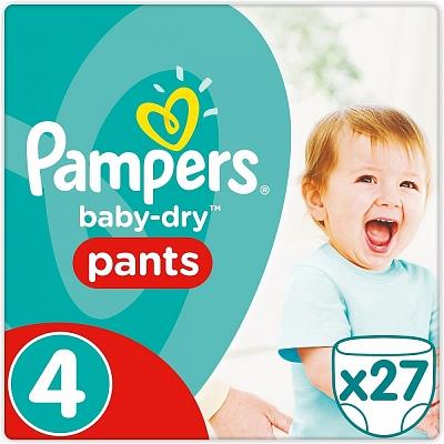 Pampers - Active Fit Nappy Pants Size 4 27 Pcs
