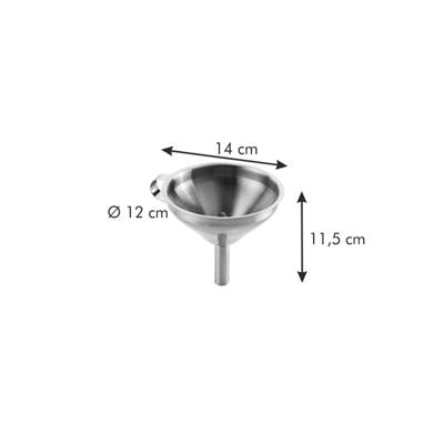 Trechter Tescoma Grandchef Zilverkleurig Roestvrij staal Ø 12 cm