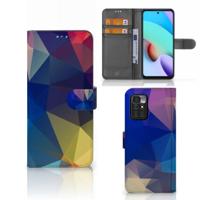 Xiaomi Redmi 10 | Book Case | Polygon Dark - thumbnail