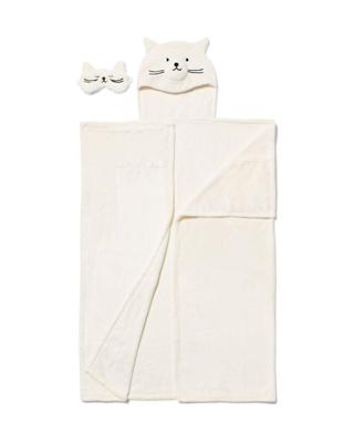 HEMA Snuggle deken en slaapmasker kat
