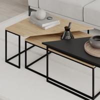 Calicosy - Salontafel TITAN- 110|96 cm - Zwart - thumbnail