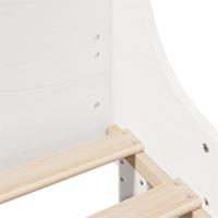 Bedframe zonder matras massief grenenhout wit 90x200 cm - thumbnail