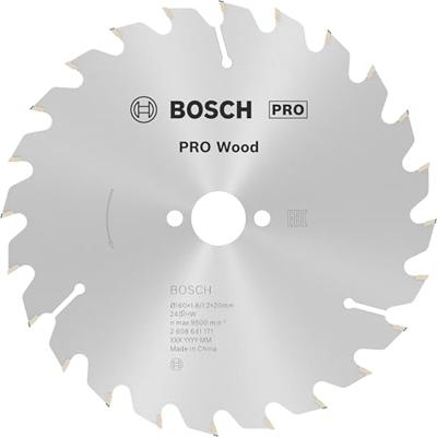 Bosch Professional Cirkelzaagblad PRO Wood | Ø 160 x 1,8 x 20mm 24T - 2608641171 Bosch Professional Cirkelzaagblad PRO Wood | Ø 160 x 1,8 x 20mm 24T - 2608641171
