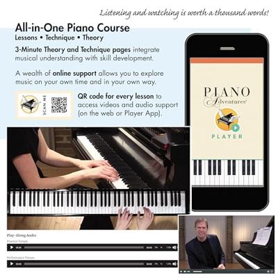Hal Leonard Adult Piano Adventures All-In-One Book 1 Spiral Bound pianoboek met online media - thumbnail
