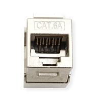 VALUE Cat.6A (klasse EA) Keystone, RJ-45, afgeschermd, zonder gereedschap, SLIM. - thumbnail