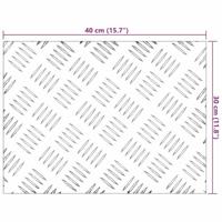 VidaXL Trap tread rechthoekig 2 pcs zilver 40 x 30 cm aluminium - thumbnail