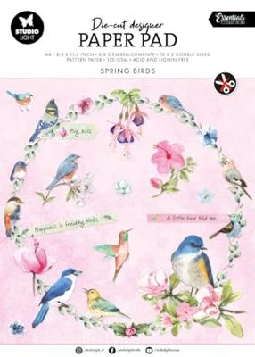 Studio Light • essentials die-cut paper pad spring birds