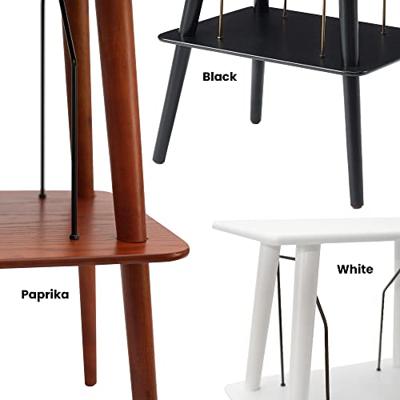 Crosley Manchester White tafeltje voor platenspeler en platen 50 albums