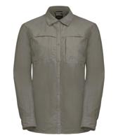 Jack wolfskin Barrier LS Shirt Dames Stone S - thumbnail