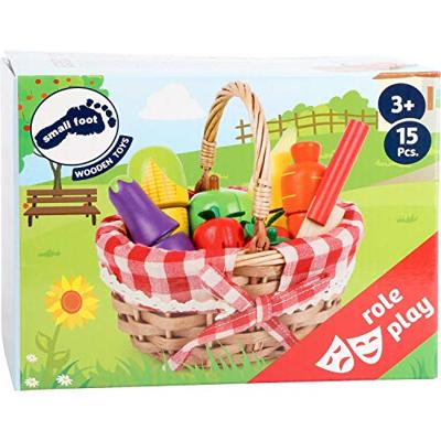 Small Foot houten picknickmand met snij fruit, 15dlg.