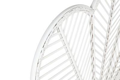 Hoofdbord Home ESPRIT Wit Bamboe Rotan 160 x 2,5 x 81 cm