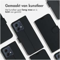 Accezz Wallet Softcase Bookcase Motorola Moto G84 Telefoonhoesje Zwart - thumbnail