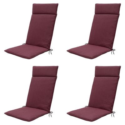 Kussen hoog 50x120 Bordeaux eco natuurlijke buitenafwerking (4 stuks) Madison - Madison