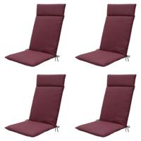 Kussen hoog 50x120 Bordeaux eco natuurlijke buitenafwerking (4 stuks) Madison - Madison - thumbnail