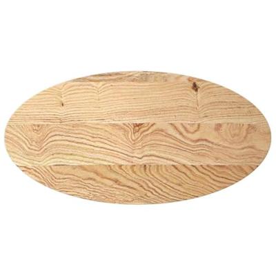 Tafelblad 100x50x4 cm ovaal massief eikenhout