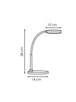 Light depot - LED bureaulamp Polly - 28 cm - zwart - Outlet - thumbnail