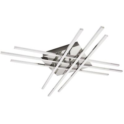 LED Plafondlamp Glomin 45W - Natuurlijk Wit 4000K - Mat Chroom