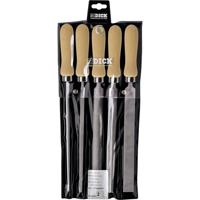 Dick 13142020H Set werkplaatsvijlen 5-delig met houten handgreep Slaglengte 200 mm 1 set(s) - thumbnail