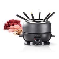 Nedis Fondueset | 6 Personen | 2.3 l | Regelbare temperatuur | 800 W | 1 stuks - FCFO110EBK6 FCFO110EBK6 - thumbnail