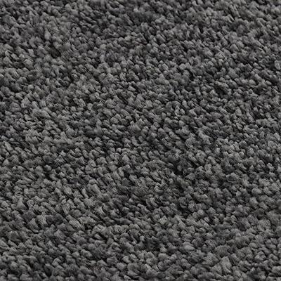 VidaXL Vloerkleed shaggy anti-slip 80x150 cm donkergrijs