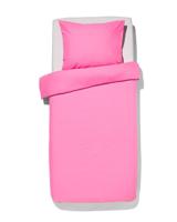 HEMA Dekbedovertrek 140x200/220cm zacht katoen felroze (felroze) - thumbnail