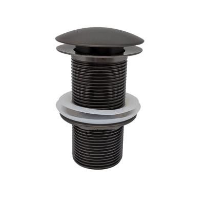 Wiesbaden Caral clickwaste afvoerplug verlengd 5/4" gunmetal Wiesbaden Caral clickwaste afvoerplug verlengd 5/4" gunmetal