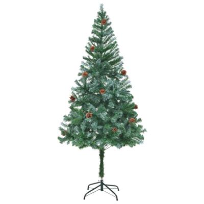 VidaXL Kunstkerstboom met dennenappels 180 cm