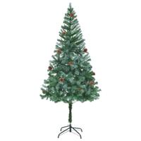 VidaXL Kunstkerstboom met dennenappels 180 cm - thumbnail