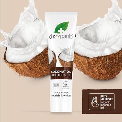 Dr Organic Coconut Oil Whitening Toothpaste